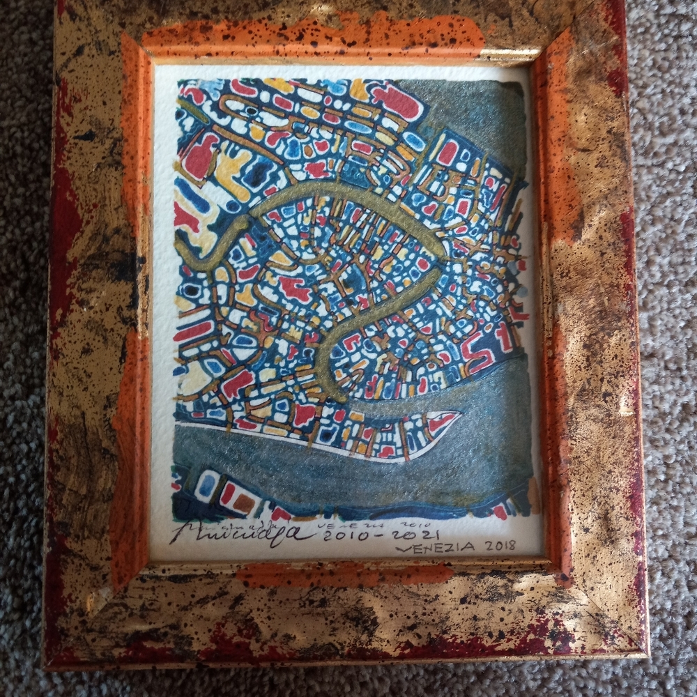 NWP Venizia-Margini Di Citta Authentic Painting